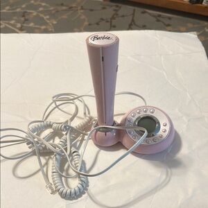 Vintage Barbie Light Pink Phone with Coiled Cord